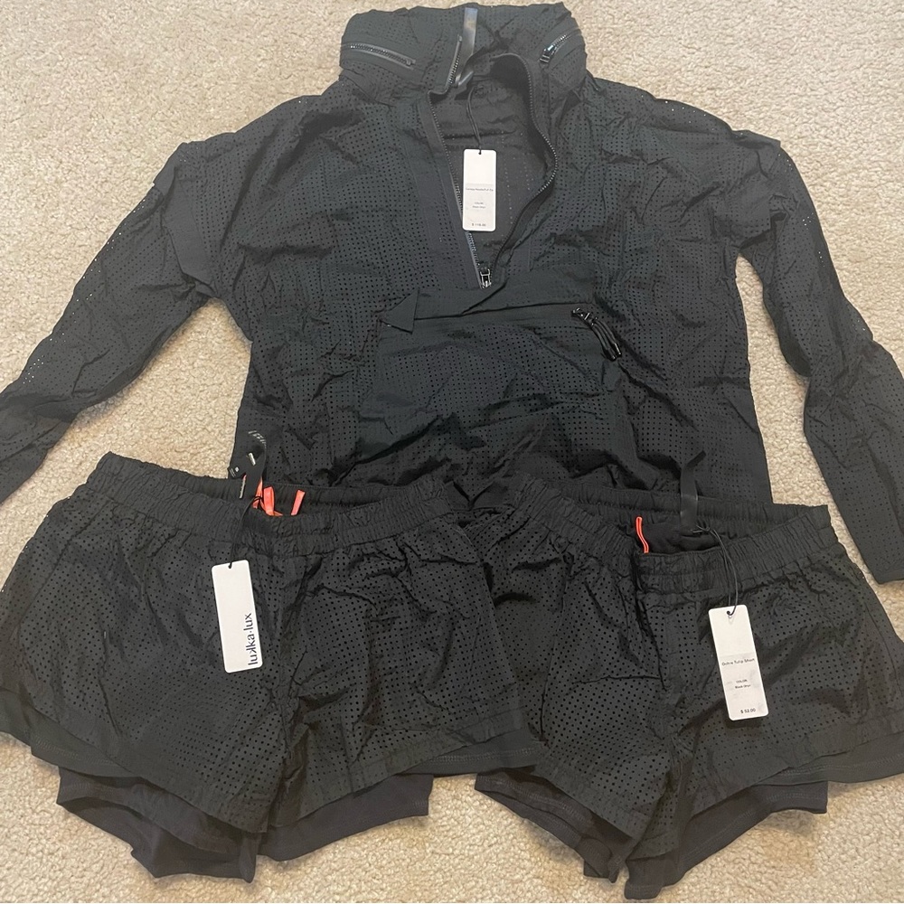 Lukka Lux NWT Hoodie/Full Zip and Shorts